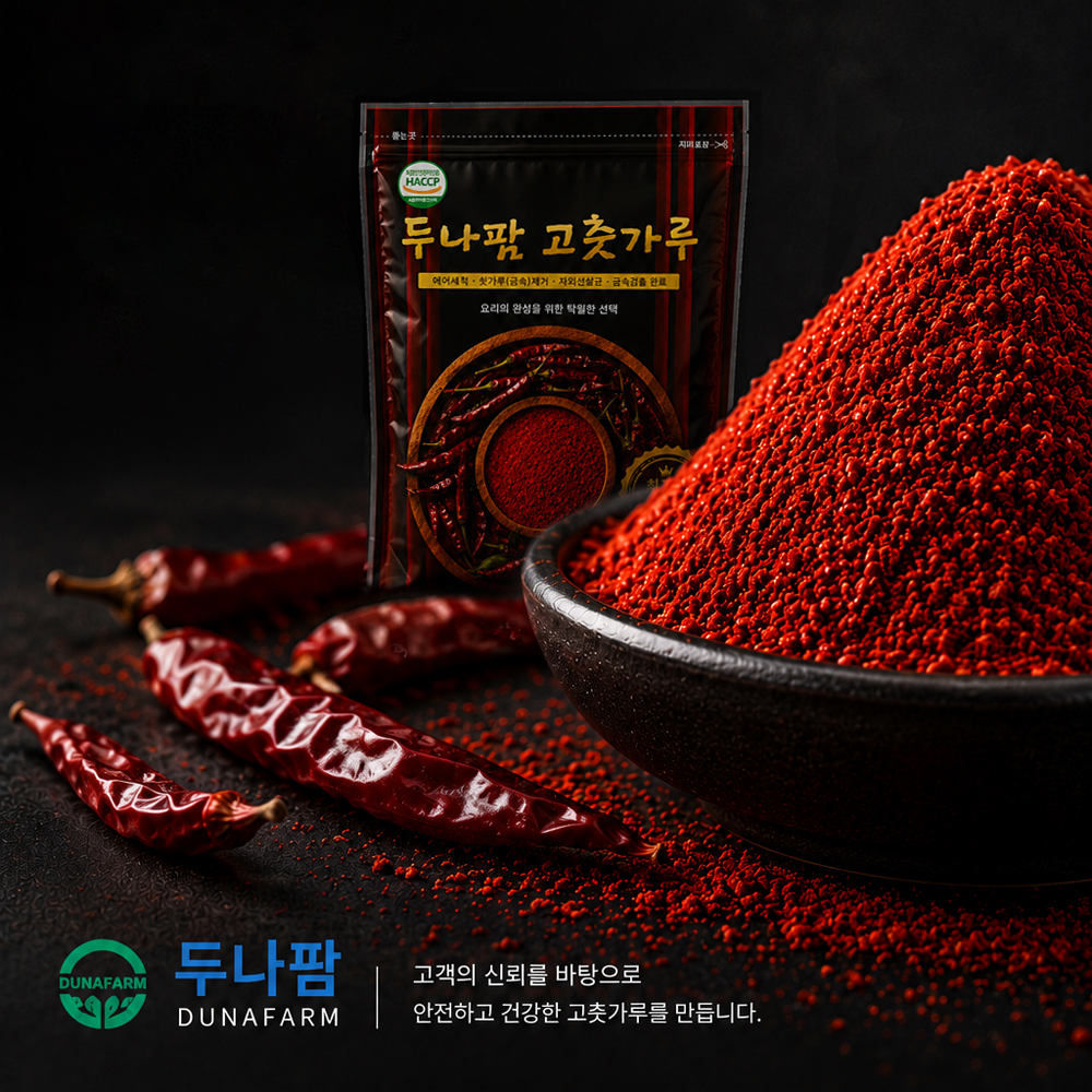두나팜 HACCP 인증 고춧가루 제품
